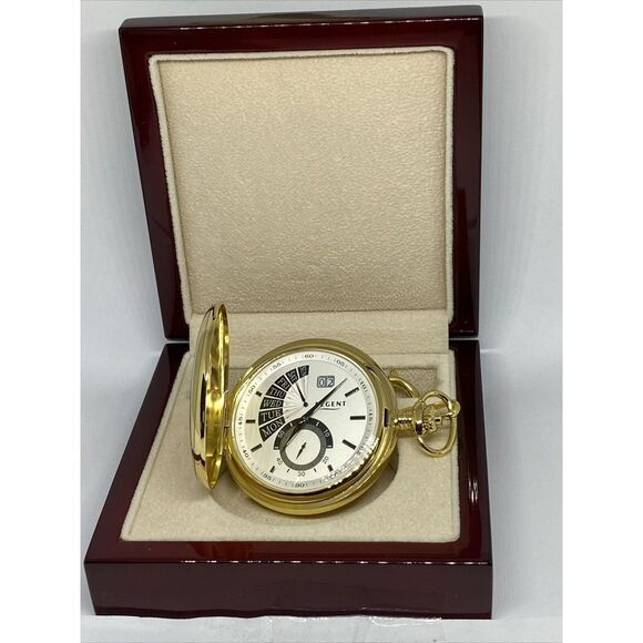 Regent 11370100 Gold Analog Stainless Steel Silver Dial Quartz Watch BW100 - Picture 1 of 5